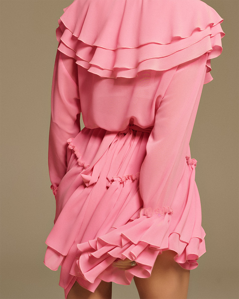 Ruffled Mini Dress