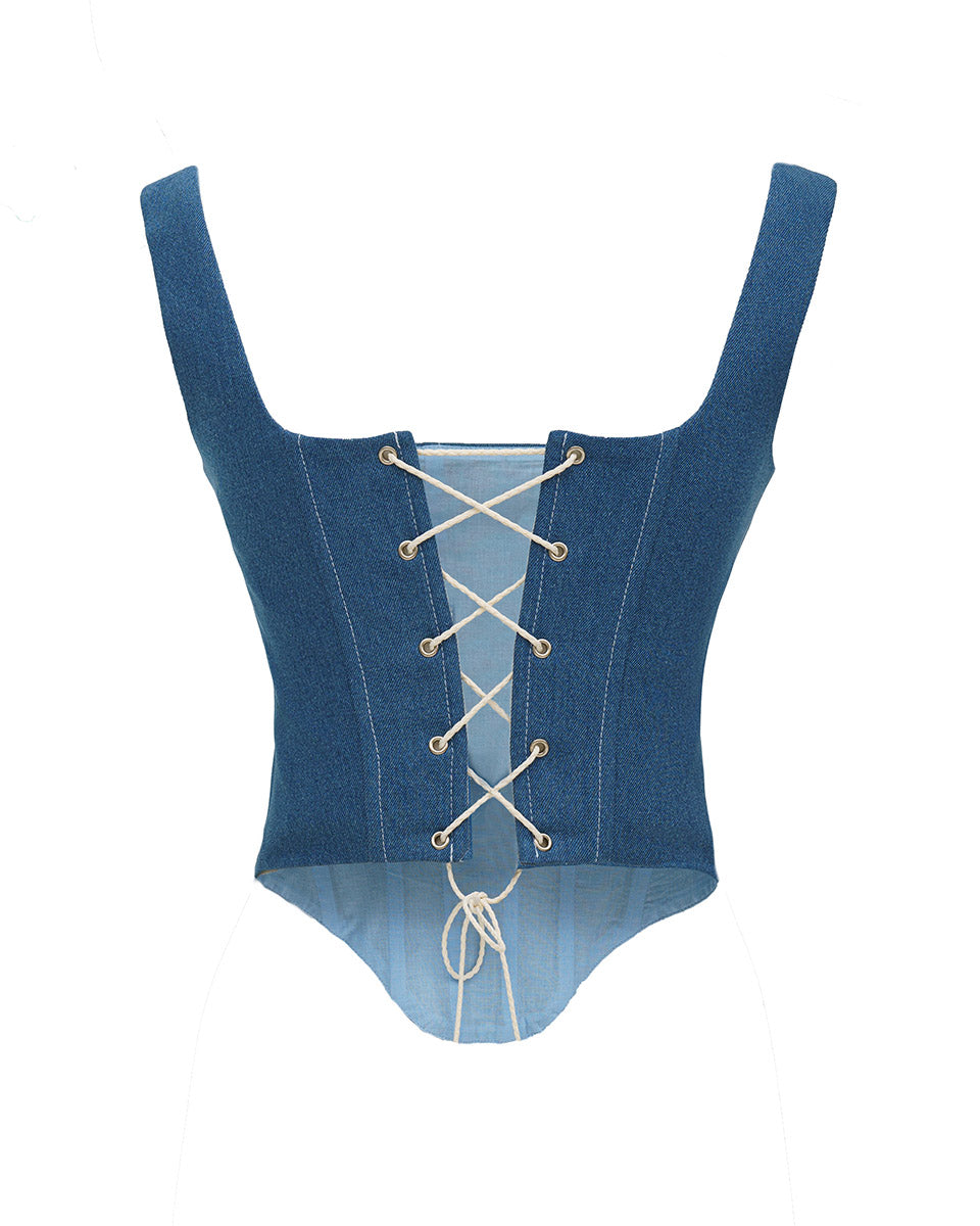 Denim Corset