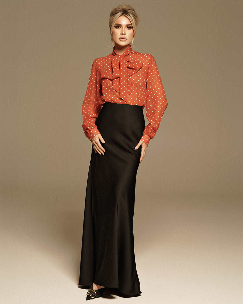 Classic Maxi Silk Skirt