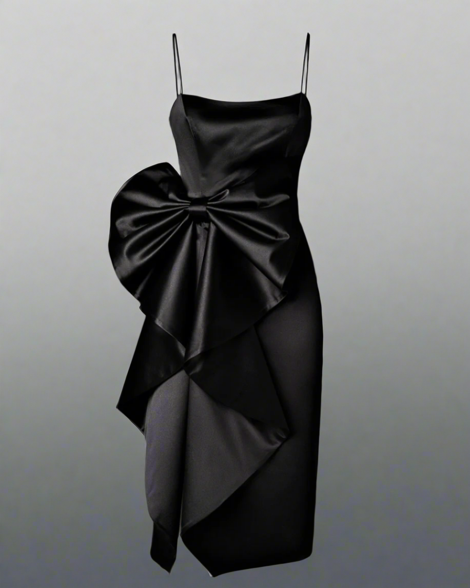 “NEW YORK” Silk Midi Dress